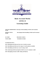 Develop Understanding of Debt and Consumer Credit.docx